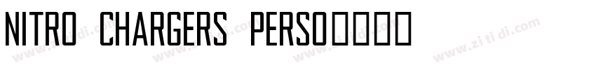 Nitro Chargers Perso字体转换